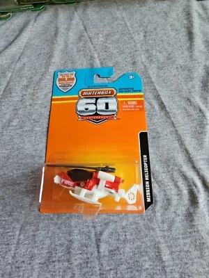 2013 Matchbox 60Th Anniversary MISSION HELICOPTER Red LITTLE BEND - Image 1 of 4