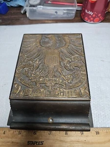 Antique Brass Cutler Letter Chute U.S. Mail Post Office Slot Patented Pending - Picture 1 of 9