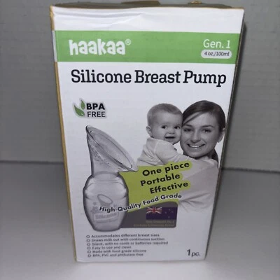 Haakaa Silicone Breast Pump with Suction - 100ml Brand New in the Box BPA Free - Image 1 of 4