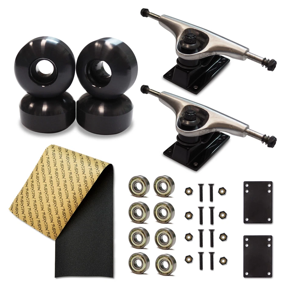 Yocaher 54mm Skateboard wheels trucks combo set