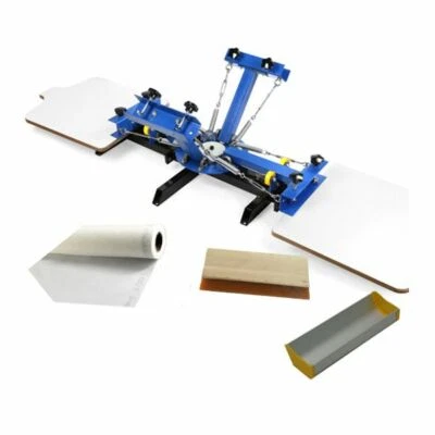 4 Color 2 Station Silk Screen Printing Machine 4-2 Press DIY T-Shirt Printer - Image 1 of 4