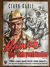 Hamish, sprzedawca niewolników - Clark Gable - oryginalny plakat kinowy