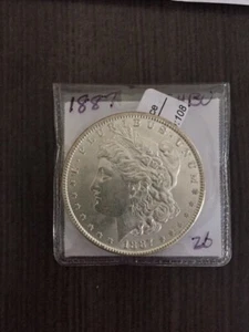 1887 MORGAN SILVER DOLLAR - Picture 1 of 4