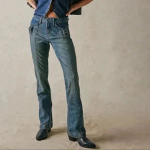 Jeans acampanados Free People We The Free Love Stone Bootcut azul talla 26 nuevos con etiquetas - Imagen 1 de 15