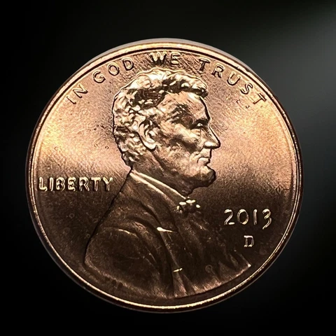 2013 D Uncirculated (BU) Lincoln Shield Cent (Penny) Cover