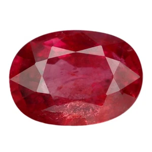 1.55 Ct. Natural Unheated Vivid Intense Purplish Red Ruby WITH GLC CERTIFY - Picture 1 of 1