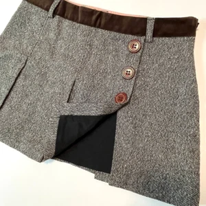 D&G Fall Winter 2002 Pleated Mini Skirt Tweed Wool S M DOLCE & GABBANA Vintage - Picture 1 of 19
