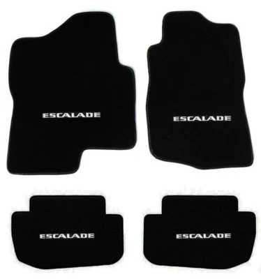 ¡NUEVO! Alfombrillas NEGRAS 2007-2014 Cadillac Escalade logotipo bordado en los 4 Foto 1 de 4