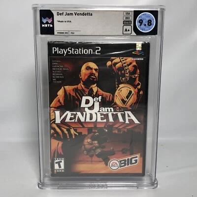 Rare Def Jam Vendetta (Sony PS2, 2003) WATA 9.8 A+ Graded - New Sealed - Image 1 of 4