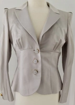 Chaqueta Escada 40 Gris Seda Blaser Foto 1 de 4