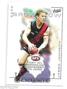 2002 Select Exclusive Brownlow Contender Box Card (BC11) Jason JOHNSON Essendon - Picture 1 of 1