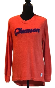 Pressbox By Royce Apparel Clemson Tigers Orange Long Sleeve Shirt Size Large - Picture 1 of 5