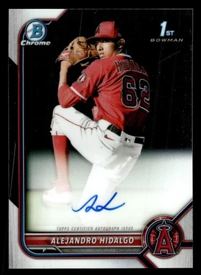2022 Bowman #CPA-AH Alejandro Hidalgo Chrome Prospects Autographs - Image 1 of 2