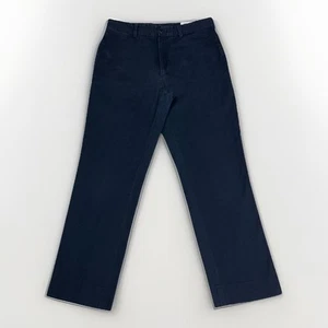 Jack Donnelly Pants Mens (Fit 32x30) Blue Navy M2 Straight Twill Chinos USA Made - Picture 1 of 17