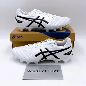 Botines de fútbol para hombre ASICS DS LIGHT CLUB WIDE 1103A097 101 blancos/negros US4-15 nuevos - Imagen 1 de 24