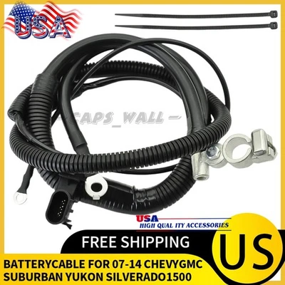 Battery 22846471 Cable For 07-14 Silverado Chevy GMC Sierra 1500 3500HD 2500HD Foto 1 de 4