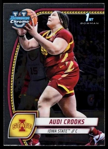 Audi Crooks 2024-25 Bowman University Chrome Iowa State Cyclones - Picture 1 of 2