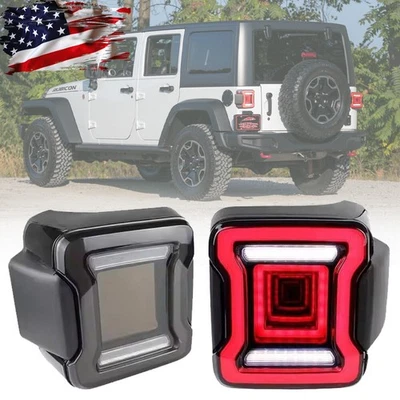 Luces traseras LED con lente de humo para Jeep Wrangler JK 2008-2015 2016 2017 Foto 1 de 4