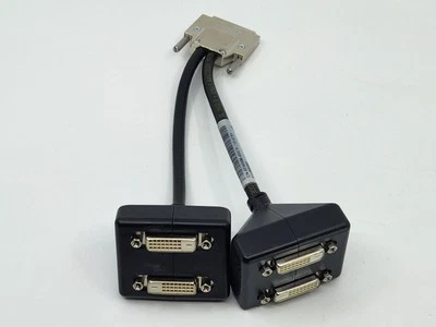 NVIDIA Amphenol VHDCI to Quad DVI Splitter Cable CN-0F908M-48570 Spectra-Strip - Image 1 of 4