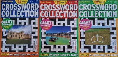 3 x Lucky Seven Crossword Collection Puzzle Books (321 - 323)  over 180 puzzles - Image 1 of 4