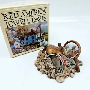 Lowell Davis Love At First Sight Mouse Figurine RFD America Schmid 4" in Box  - Picture 1 of 6