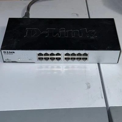 D-Link Green DSS-16+ 16-Port 10/100 Unmanaged Ethernet Switch with Power Cord - Image 1 of 4