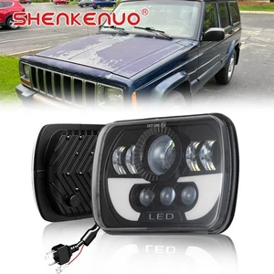 Faro cuadrado LED para Jeep Cherokee 1979-2001 5x7 7X6" H6014/H6052/H6054 - Imagen 1 de 17