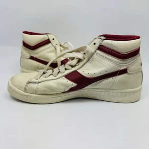 Diadora Game L Waxed High Top Mens Size 5 White Sneakers Casual Shoes Womens 6.5 - Picture 1 of 9