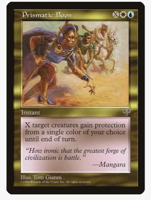 Prismatic Boon - Mirage (MIR) (x4) PLAYSET Vintage Magic the Gathering - Image 1 of 1