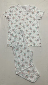 Nuevo con etiquetas Conjunto de pijama Charter Club Top y pantalón blanco floral S - Imagen 1 de 6