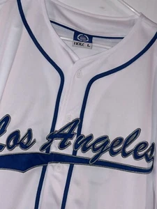 Los Angeles Baseball Jersey Men’s Large Fast Shipping! LG Button Up/Down - Picture 1 of 3