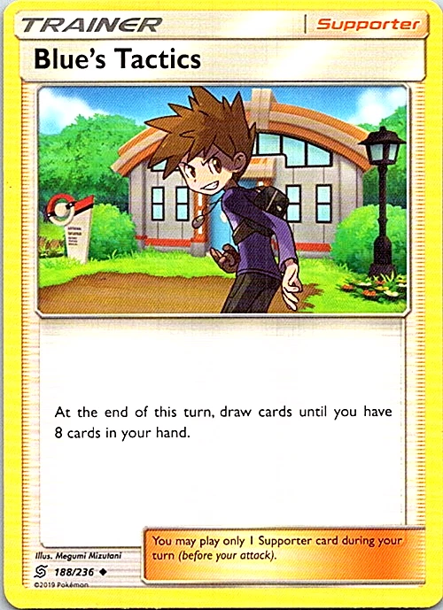 Blue's Tactics 188/236 Pokemon Unified Minds Regular Light Play - Image 1 of 1