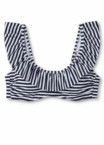 Bikini para mujer Vineyard Vines Target a rayas azul marino blanco LG - Imagen 1 de 3