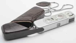Minox B Subminiatur Spionagekamera Complan 15mm f/3.5 Objektiv Ledertasche selten - Bild 1 von 4