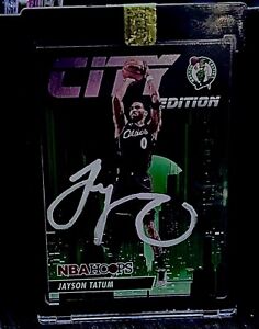 Jayson Tatum autographed On Card, Encapsulated with serial number sticker