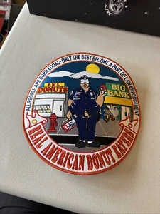 REAL AMERICAN DONUT EATERS - Large Law Enforcement Patch 12" - Picture 1 of 6