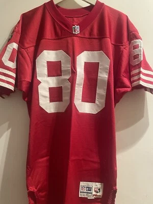Camiseta deportiva auténtica Wilson Proline Jerry Rice #80 de los 49ers de San Francisco talla 42 M/L Foto 1 de 4