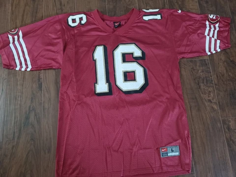 Nike Team San Francisco 49ers Joe Montana #16 Jersey Mens Large - P Simpson Cover