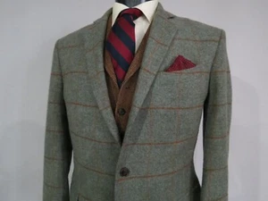 Brooks Brothers 1818 Regent MOON England Luxus Stoff Tweed Sport Mantel 42 L - Bild 1 von 11