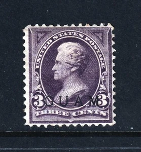 GUAM Scott #3 MH - Fine - OG Fresh Copy - RARE- SCV $140.00 - Picture 1 of 2