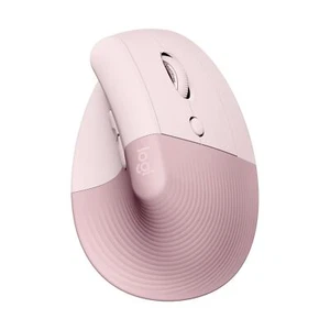 Logitech Lift Vertical Ergonomic Optical Mouse Wireless Bluetooth Rose - Picture 1 of 9