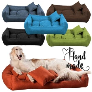 Luxury Soft Comfy Dog Puppy bed Warm Sofa Bed Cushion SAWI - up to 130cm - Picture 1 of 18