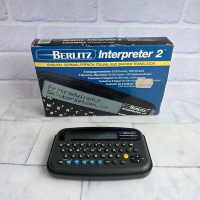 Berlitz Interpreter 2 TR550 Eurotronics 1992 vintage with box - Image 1 of 4