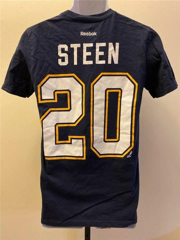 New St. Louis Blues #20 Alexander Steen Mens Size S Small Blue Shirt Cover
