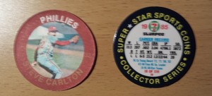 1985 7-11 Slurpee East Coin #3 Steve Carlton - Phillies