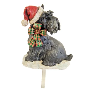 De Colección Scottish Terrier Navidad Medias Soporte Colgador Scottie En Sombrero de Santa 2008 - Imagen 1 de 24