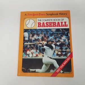 A New York Times Scrapbook History: The Complete Book of Baseball (1980 HC, DJ) - Picture 1 of 9