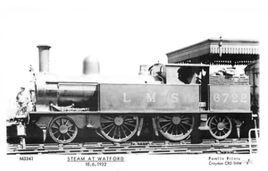 PAMLIN IMPRESIONES POSTAL TREN DE VAPOR WATFORD 1932 SIN USAR MUY BUENA COMO NUEVA - Imagen 1 de 2