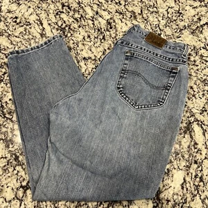 Vintage Lee Riveted Tapered Leg Denim Jeans Woman’s 16 Petite 31x27 Made In USA - Picture 1 of 10