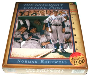 Norman Rockwell: THE DUGOUT Saturday Evening Post Puzzle.. NEW - Picture 1 of 5